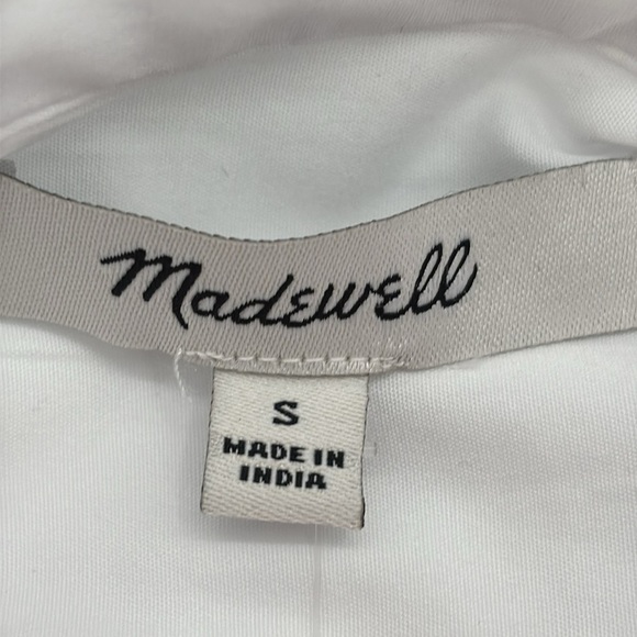 Madewell Relaxed Button-Up Shirt in Eyelet White size S NWT NS331 - Picture 8 of 13